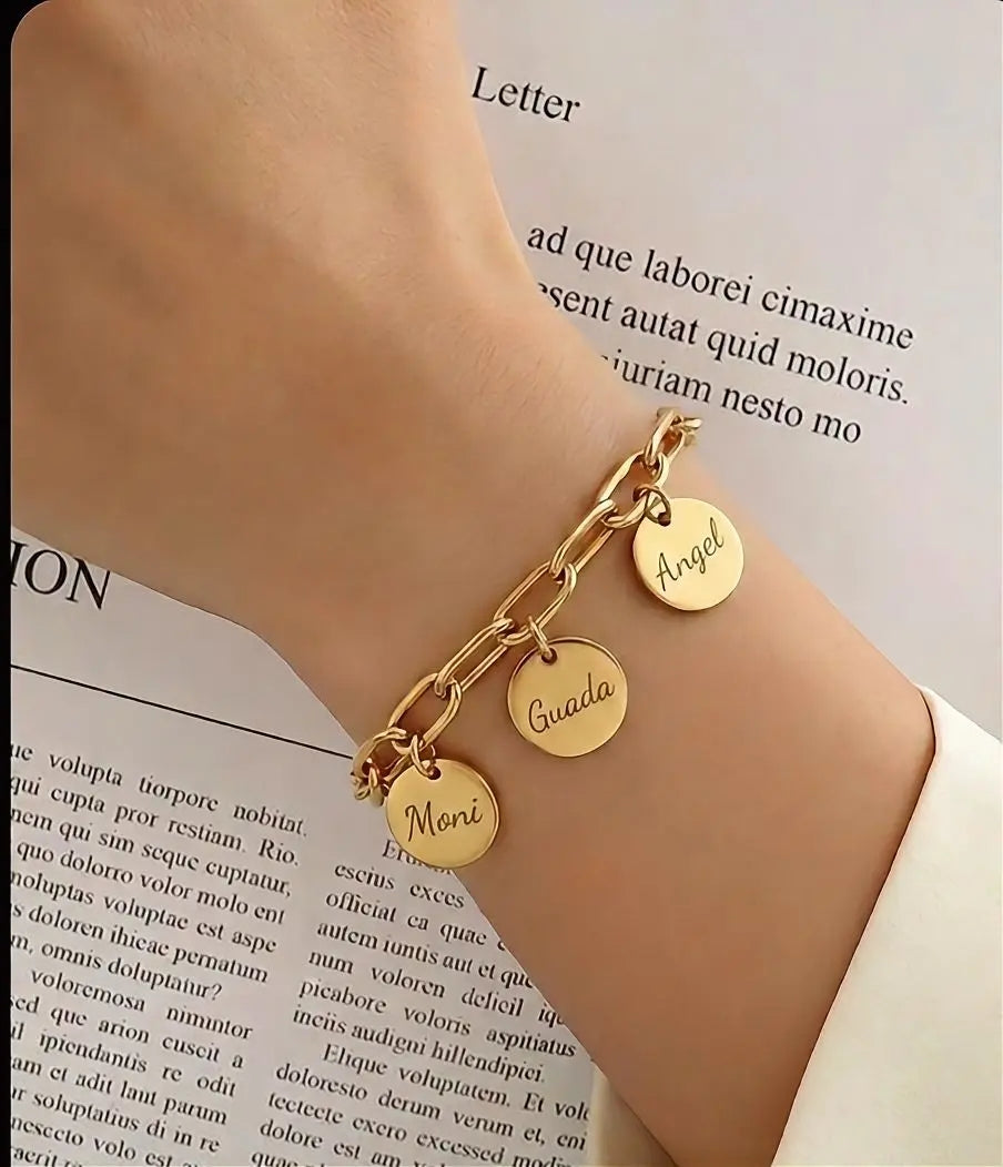 Pulsera eslabones con Dijes Personalizados