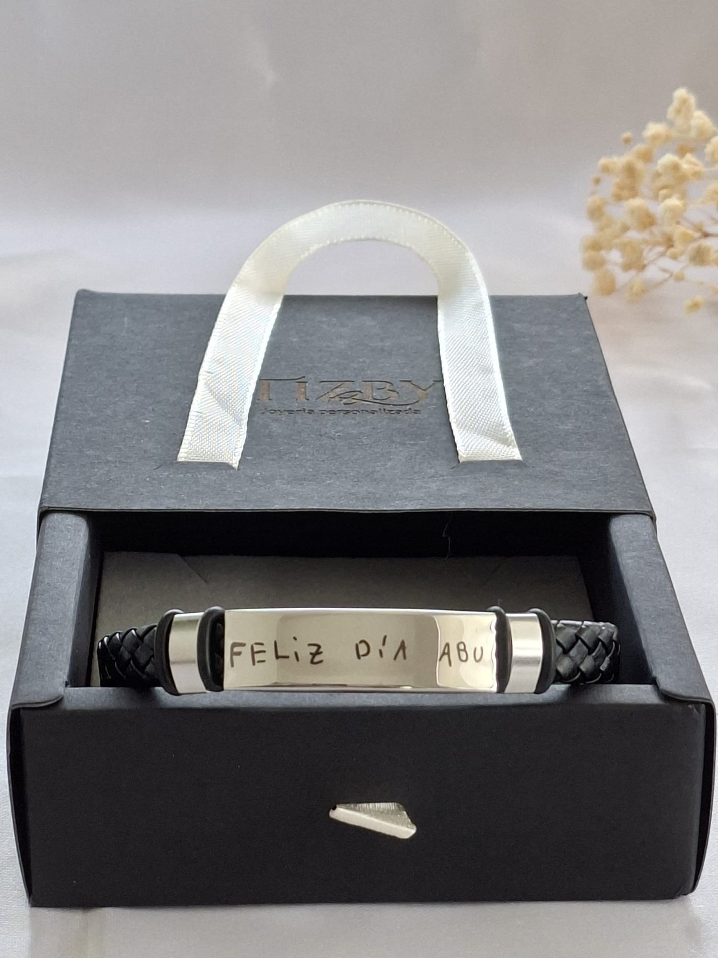 Pulsera Hombre Personalizada con mensaje