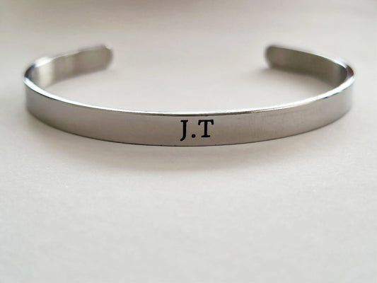 Brazalete Personalizado para hombre en Acero Inoxidable