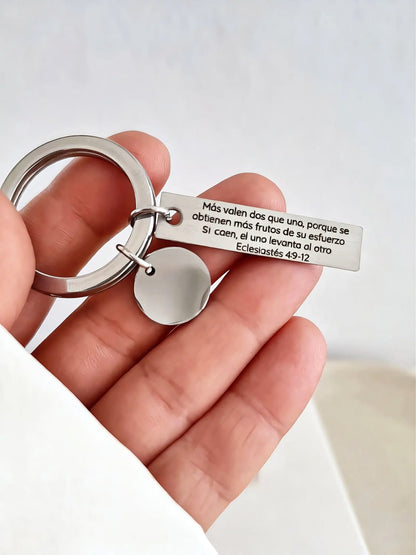 Llavero Personalizado con Placa Fotográfica y Dijecircular