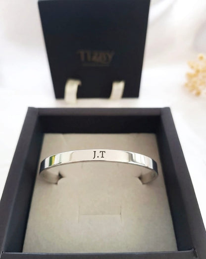 Brazalete Personalizado para hombre en Acero Inoxidable