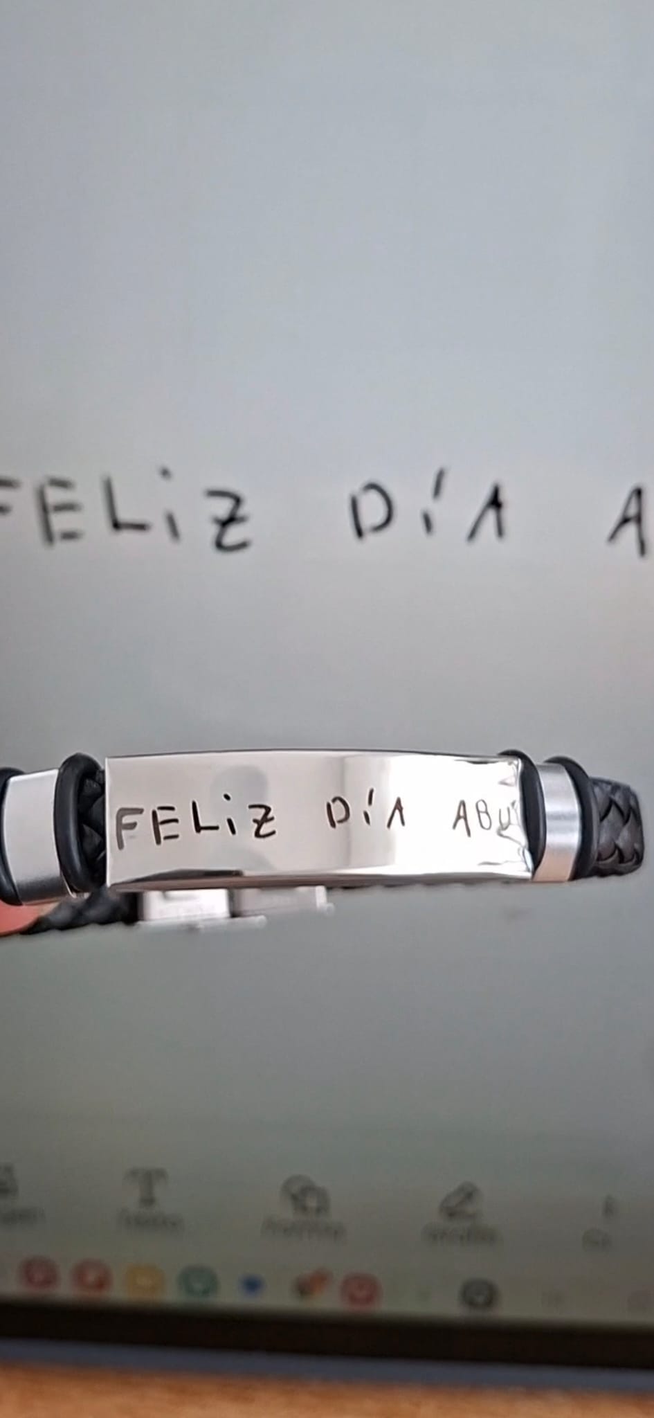 Pulsera Hombre Personalizada con mensaje